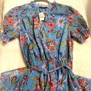 Loft blue sundress knee length
